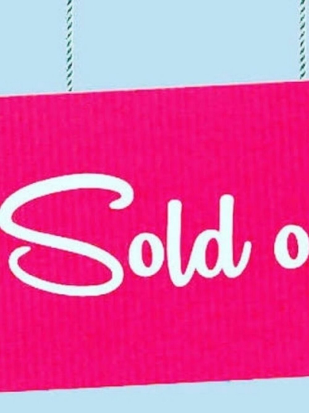 Sold out Unable to delete